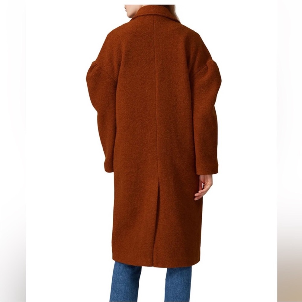 Line & Dot LEONORA Rich burnt orange Brown Coat S - Picture 3 of 9